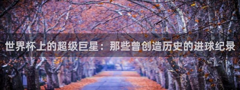 国际足联世界杯：世界杯上的超级巨星：那些曾创造历史的进球纪录